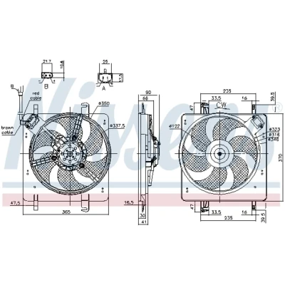 Afbeelding van Nissens Ventilatorwiel motorkoeling 85835
