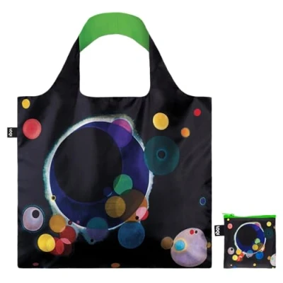 Afbeelding van LOQI Bag Several Circles Neon Green