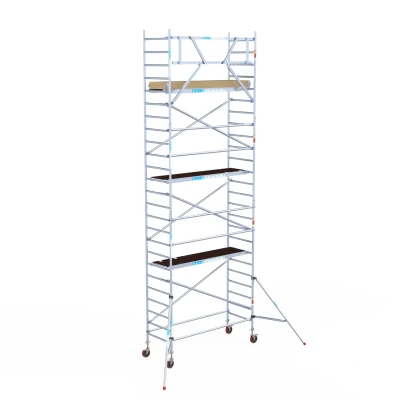 Afbeelding van Euroscaffold Rolsteiger Budget Schoren L250xB90 6.20m werkhoogte Carbon platformen