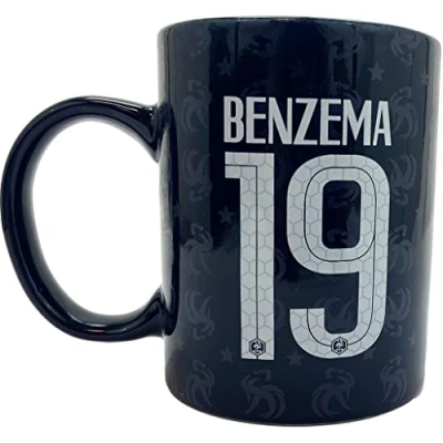 Afbeelding van Equipe de France Football Franse FFF mok Karim Benzema officiële collectie