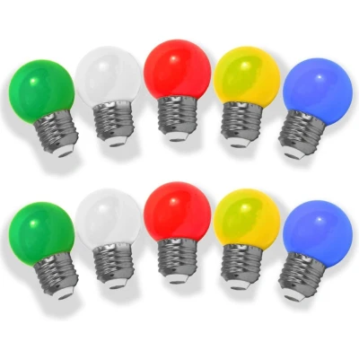 Afbeelding van GEKLEURDE LEDLAMPEN 10 st.
