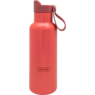 Afbeelding van NERTHUS Double Wall Sport Bottle Click Cap 500 ml Koraal