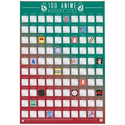 Afbeelding van Gift Republic Scratch Poster 100 Anime Kraskaart