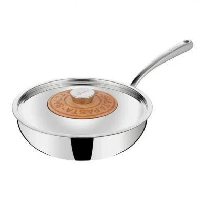 Afbeelding van Lagostina 11204042026 Wokpan Emozione Salatapasta Met Deksel 26cm