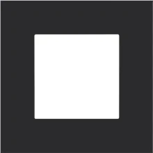 Afbeelding van Niko Enkele afdekplaat, kleur Pure black steel