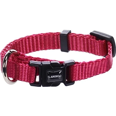 Afbeelding van Hond Halsband Ziggi Kersenrood XXS 15 25cm 10mm