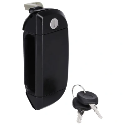 Afbeelding van FEBI BILSTEIN 175766 Deurgrepen rechts, Buiten Met sleutel, slotcilinder Zwart VOLKSWAGEN: TRANSPORTER 4, 4 Bus