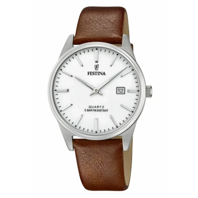 Afbeelding van Festina Clasico Horloge silvercoloured, Heren, Maat: One Size, Silver coloured