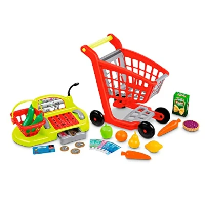 Image de Jeu d&#039;imitation Ecoiffier Chariot et caisse enregistreuse