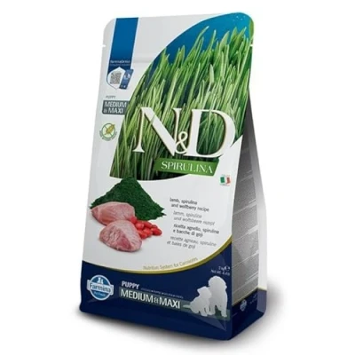 Afbeelding van N&amp;D Spirulina puppyvoeding Lam medium/maxi 2,5 kg