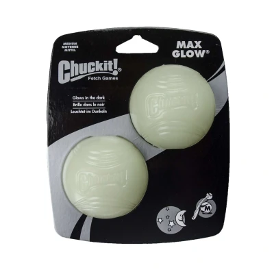 Afbeelding van Chuckit Max Glow Ball 2 pack Medium ø 6 cm stuks