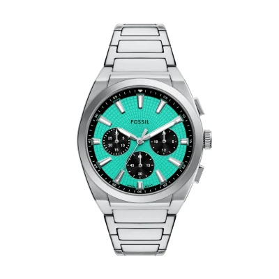 Afbeelding van Fossil EVERETT Heren Horloge 44 mm Zilverkleurig