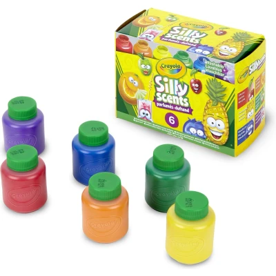 Afbeelding van Crayola Silly Scents Hobbyverf 6 Potjes Geurverf Voor Kinderen