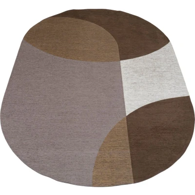 Afbeelding van Veer Carpets Vloerkleed Eli Brown Ovaal 200 x 290 cm
