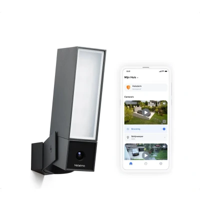 Afbeelding van Netatmo Presence Slimme Buitencamera, WIFI, Ingebouwde Verlichting, Bewegingsdetectie, Nachtzicht, Zonder Abonnement