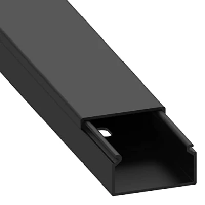 Afbeelding van kabeldoorvoer (met montagegat in de bodem) 30 x 15 mm van pvc, kleur: zwart Lengte : 1 m: