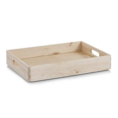 Afbeelding van Zeller Houten kist 40 x 30 7 cm Stapelbaar