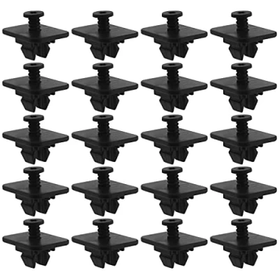 Afbeelding van ECSiNG 20 stuks autoachterbumperbevestigingsclips compatibel met Golf Passat WHT005263 kunststof zwart