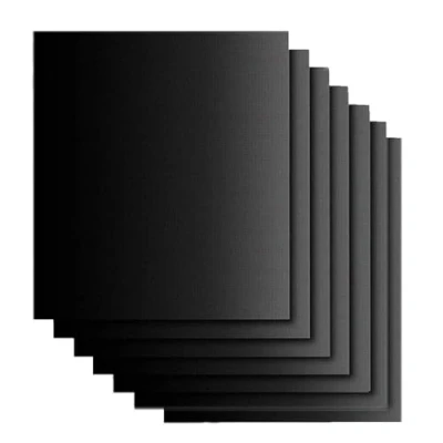 Afbeelding van GQC BBQ grillmatten, 6 delige set, antiaanbaklaag, herbruikbaar, PFOA vrij grillpapier, grill en bakmat voor vlees, vis groenten, 40 x 33 cm, bakken