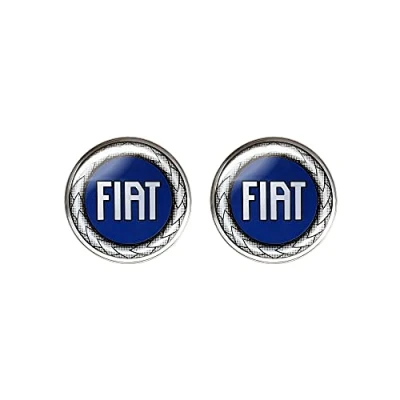 Afbeelding van Fiat 21232 Officiële 3D sticker Logo blauw, diameter 12 mm, 2 stuks