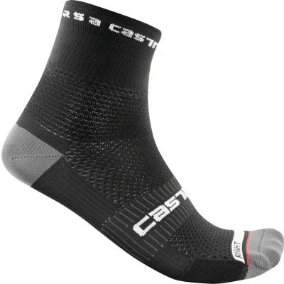 Afbeelding van Castelli Fietssokken zomer Unisex Zwart ROSSO CORSA PRO 9 SOCK BLACK S/M