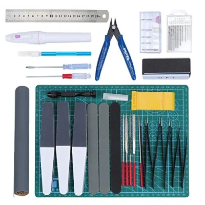 Afbeelding van HSEAMALL 33 delige modelbouwgereedschap Gundam Model Gereedschap Kit Modelbouw Basismodel Reparatie en Bevestiging Hobby Building Craft Set