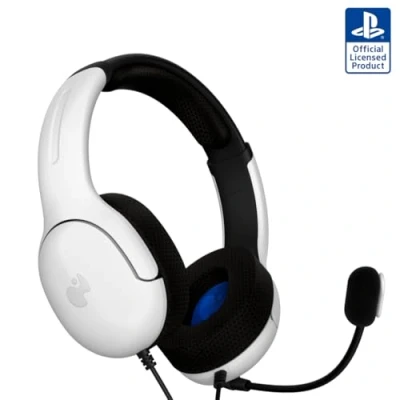 Image de Casque Filaire Gaming PDP Airlite Blanc pour PS4 et PS5