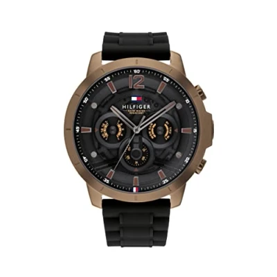 Afbeelding van Tommy Hilfiger Chronograaf, Heren, Maat: One Size, Schwarz