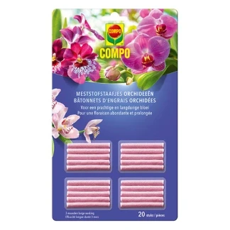 Afbeelding van COMPO Meststofstaafjes orchideeën 3 maanden lange werking voor alle soorten 20 stuks