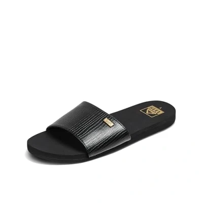 Afbeelding van Reef Bliss Nights Slide Muiltjes, Dames, Maat: 41, black Hoogwaardig imitatieleer