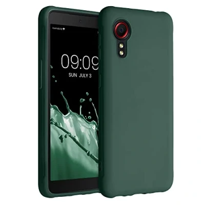 Afbeelding van kwmobile telefoonhoesje geschikt voor Samsung Galaxy Xcover 5 Hoesje smartphone Back cover in mosgroen