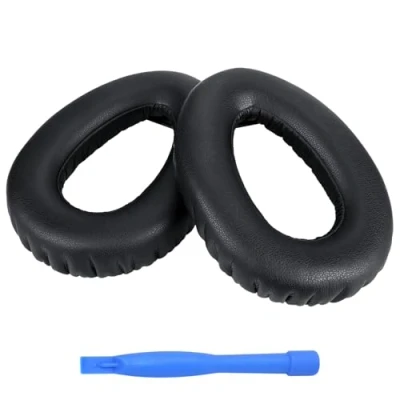 Afbeelding van Vervangende Oorkussens voor Sennheiser PXC480/PXC550/PXC 550 II/MB660 UC/MB 660 MC Hoofdtelefoons van MMOBIEL Memory Foam en Protein PU Koptelefoon Noise Isolation Earpads Zwart