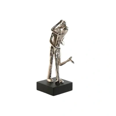 Afbeelding van Decoratieve figuren Home ESPRIT Zwart Zilverkleurig Koppel 14 x 10 29 cm