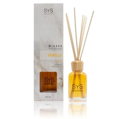 Afbeelding van SyS Aroma Geurstokjes Vanille 100% Natuurlijk Kalmerend &amp; Rustgevend 50ml