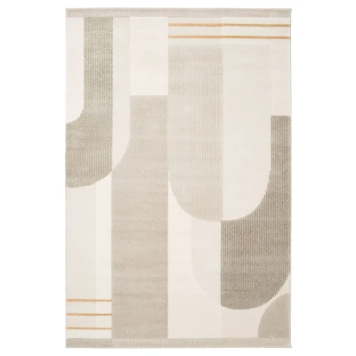 Afbeelding van Japandi Vloerkleed Forme Courbe Beige 160x230 Cm