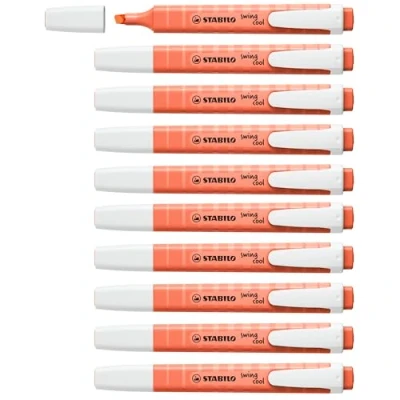 Afbeelding van Fluoriscerende Markeerstift Stabilo Swing Cool Koraal (10)