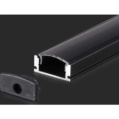 Afbeelding van V TAC VT 8113 LED Stripverlichting Montageset Zwart IP20
