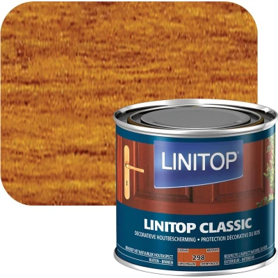 Afbeelding van Linitop Classic beits Decoratieve beschermende Zoete Kers 298 0,50 L