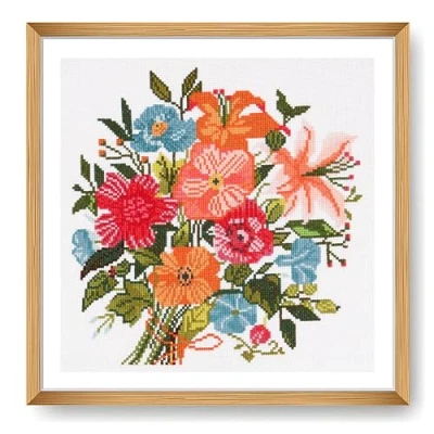 Afbeelding van Borduurpakket Bloemenboeket