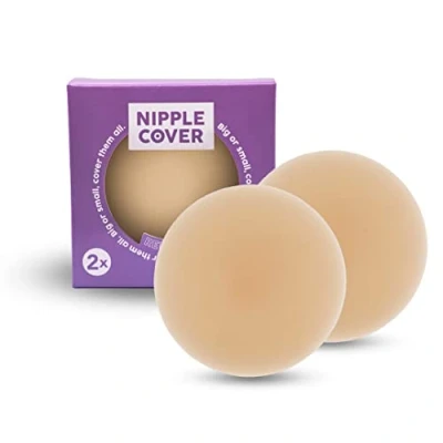 Afbeelding van Inodes Herbruikbare Nipple Covers Zelfklevende Tepelcovers Siliconen Tepelplakkers Nipplecovers Huidskleur Beige
