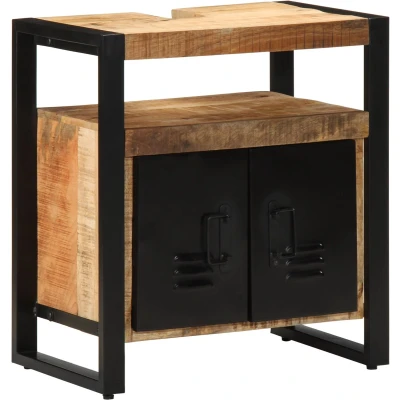Afbeelding van vidaXL Badkast 55x35x60 cm Massief Ruw Hout