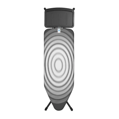 Image de Brabantia Table à repasser C avec repose fer pour générateur vapeur 124 x 45 cm Titan Oval Mixte