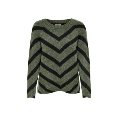 Afbeelding van ONLY Trui, Dames, Maat: XS, Lizard/ black