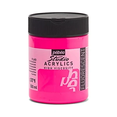 Afbeelding van Pébéo acrylverf Fine Studio roze 500 ml