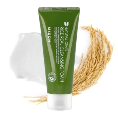 Afbeelding van MIZON Schuimreiniger Detox Eclat Rijstkorrels Natural Rice Real Cleansing Foam 150 ml
