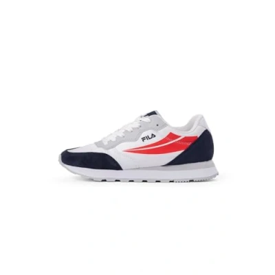 Afbeelding van Fila Hypert Sneakers laag, Heren, Maat: 40, White/navy/red Leer en textiel