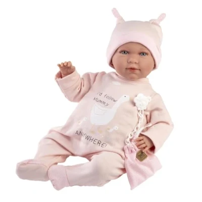 Afbeelding van Llorens Pop Mimi Llorona Met tasje 42cm