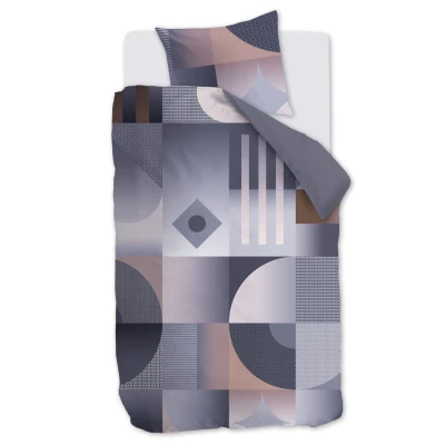Afbeelding van Beddinghouse Dutch Design Robbinson dekbedovertrek Eenpersoons 140x200/220 Grijs