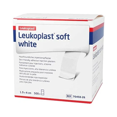 Afbeelding van Leukoplast soft white injectie pleister 1,9 x 4 cm 500 stuks