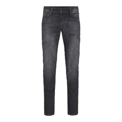 Afbeelding van Jack &amp; Jones Jjiglenn Jjfox Slim fit jeans Black denim, Heren, Maat: 32x34, denim